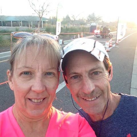 Rae and Rick run in Arizona