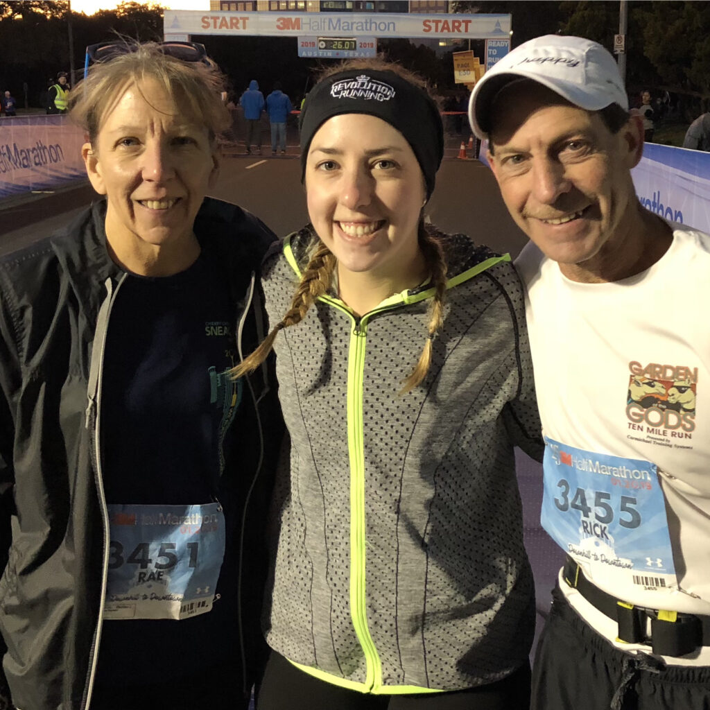 Rae and Family run in Texas