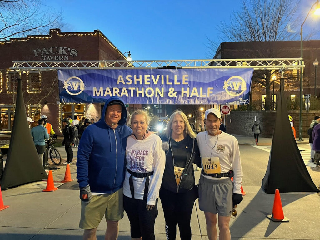 Rick and Rae run Asheville, NC Marathon and Half, March 2023